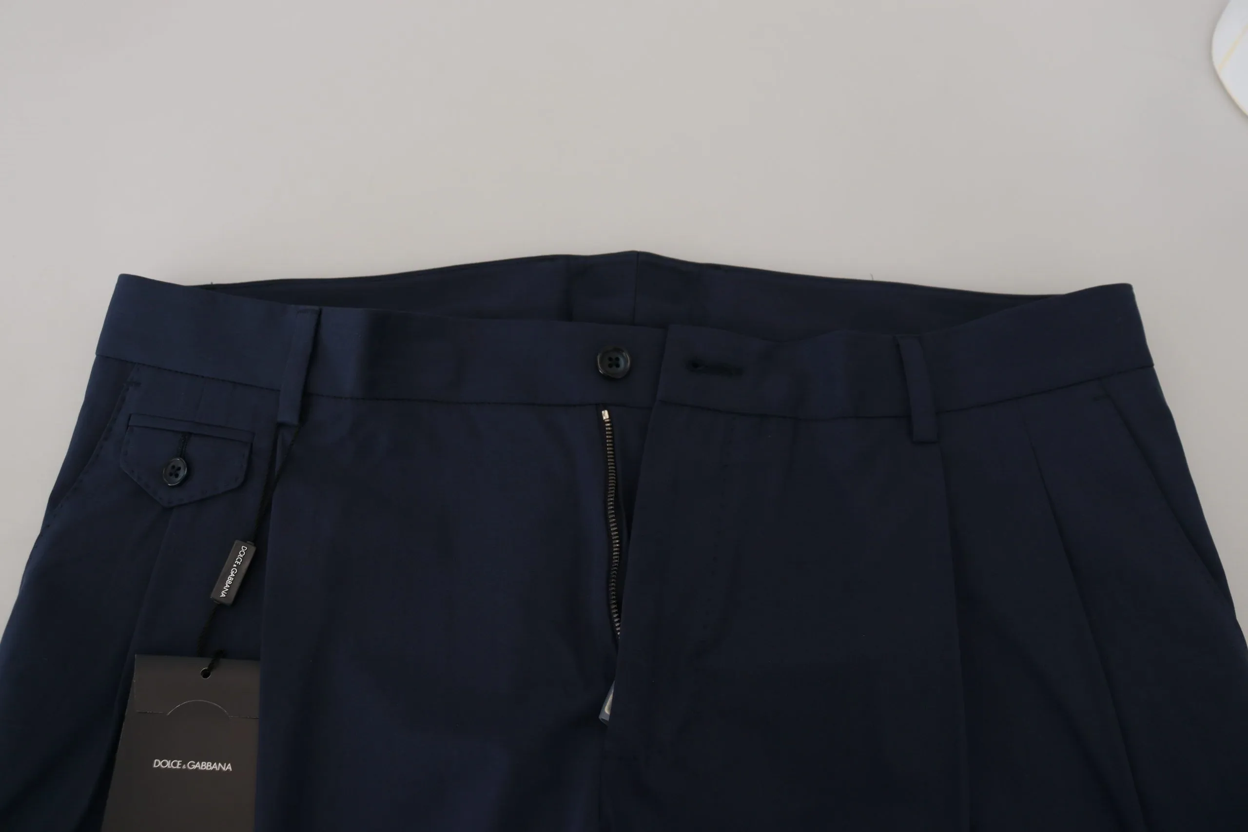 Chic Slim Fit Chinos in Blue sold by Louxly product image thumbnail 4