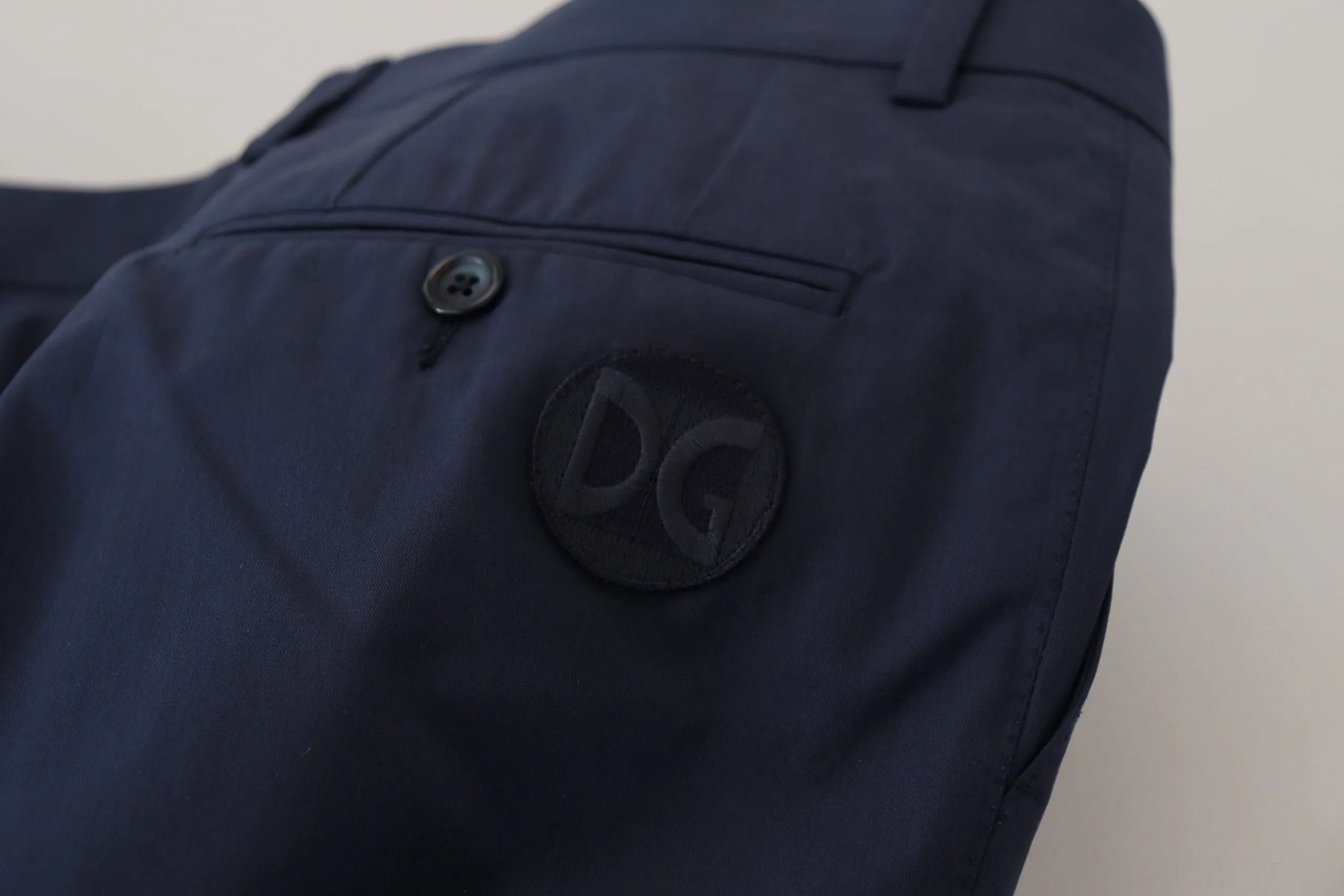 Chic Slim Fit Chinos in Blue sold by Louxly product image thumbnail 5