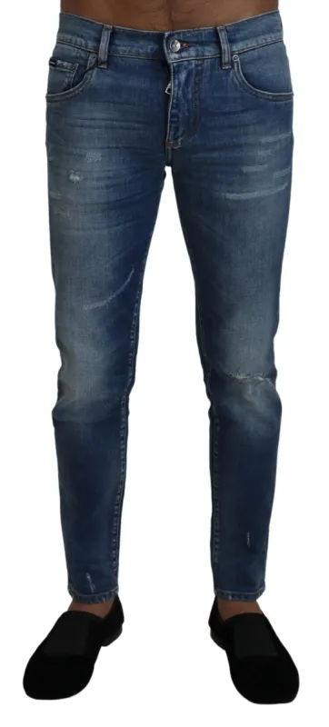 Elegant Slim Fit Italian Denim Jeans sold by Louxly