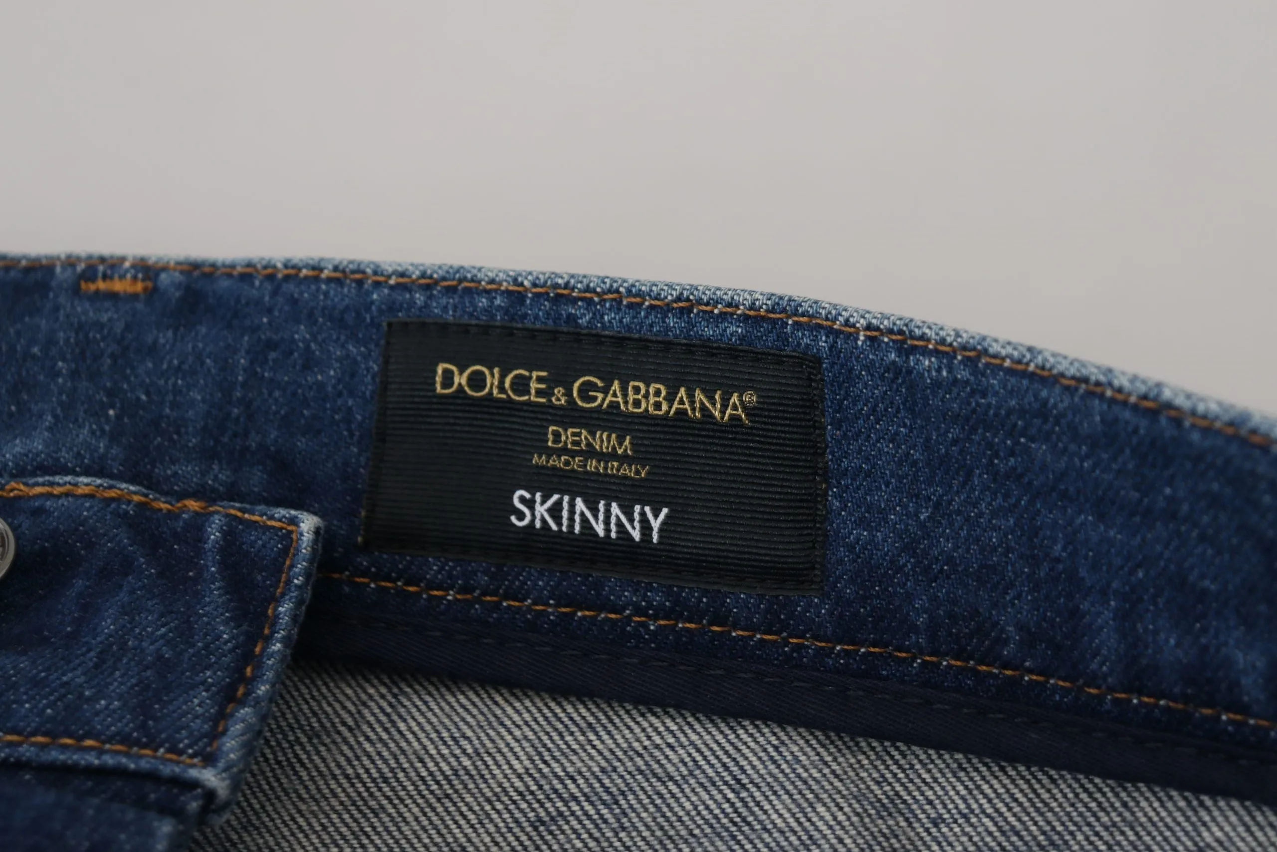 Elegant Slim Fit Italian Denim Jeans sold by Louxly product image thumbnail 5