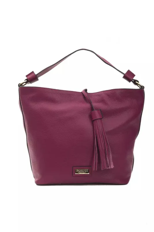 Burgundy Leather Women Shoulder Bag sold by Louxly