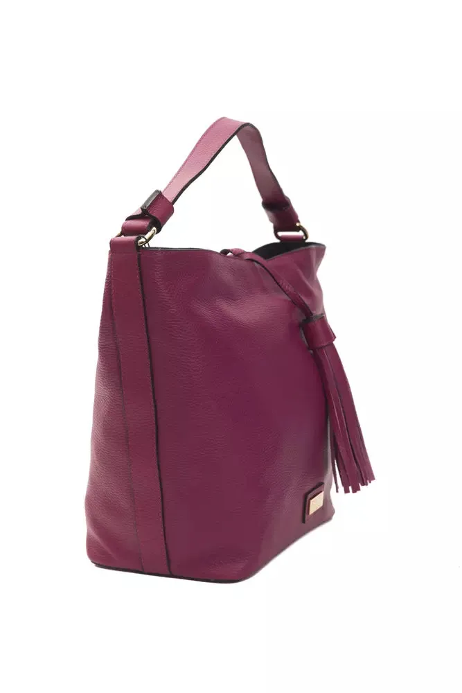 Burgundy Leather Women Shoulder Bag sold by Louxly product image thumbnail 2