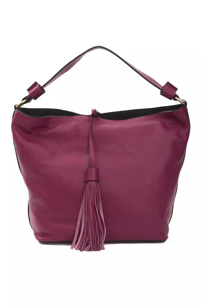 Burgundy Leather Women Shoulder Bag sold by Louxly product image thumbnail 3