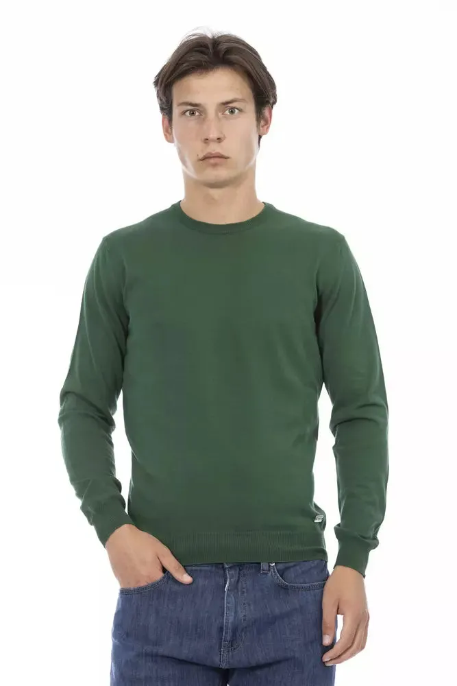Green Cotton Men Sweater sold by Louxly