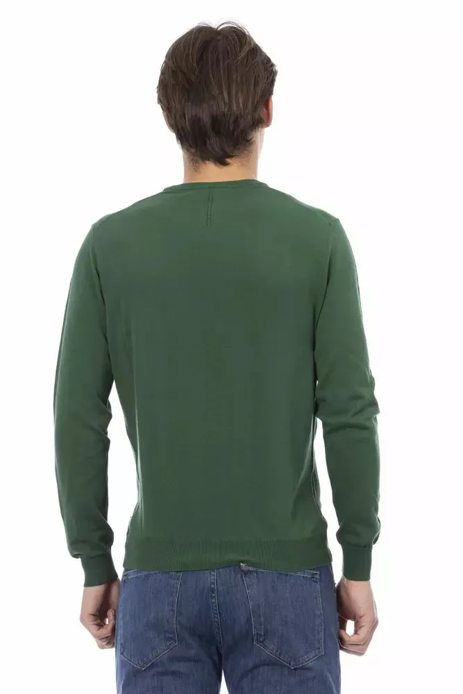 Green Cotton Men Sweater sold by Louxly product image thumbnail 3