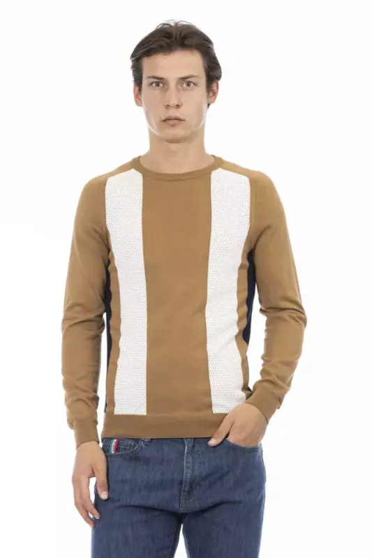Brown Cotton Men Sweater sold by Louxly