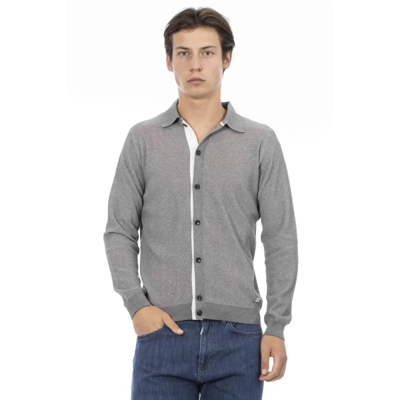 Gray Cotton Men Shirt sold by Louxly
