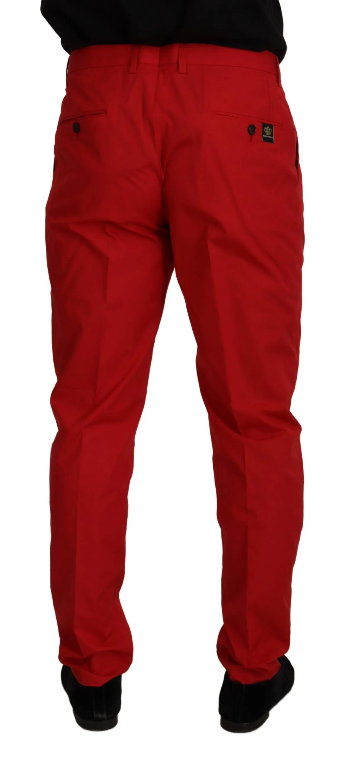 Elegant Slim Fit Crimson Chinos sold by Louxly product image thumbnail 2