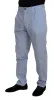 Elegant Slim Fit Chinos In Light Blue sold by Louxly