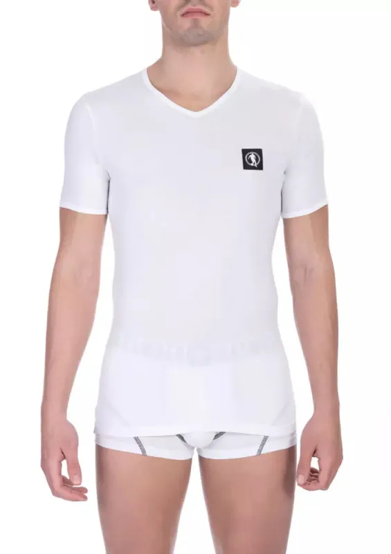 White Cotton Men T-Shirt sold by Louxly