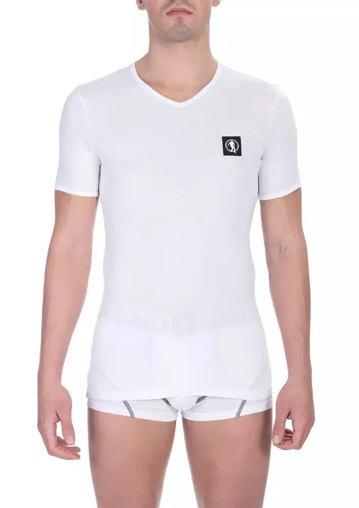 White Cotton Men T-Shirt sold by Louxly