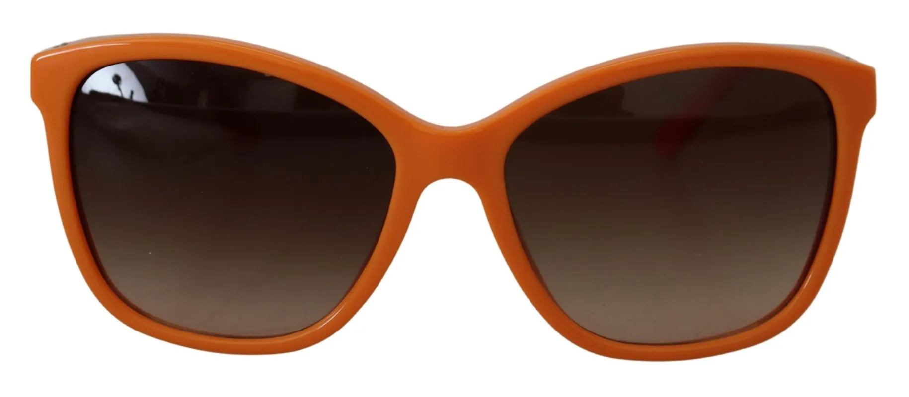 Chic Orange Round Sunglasses for Women made by Louxly