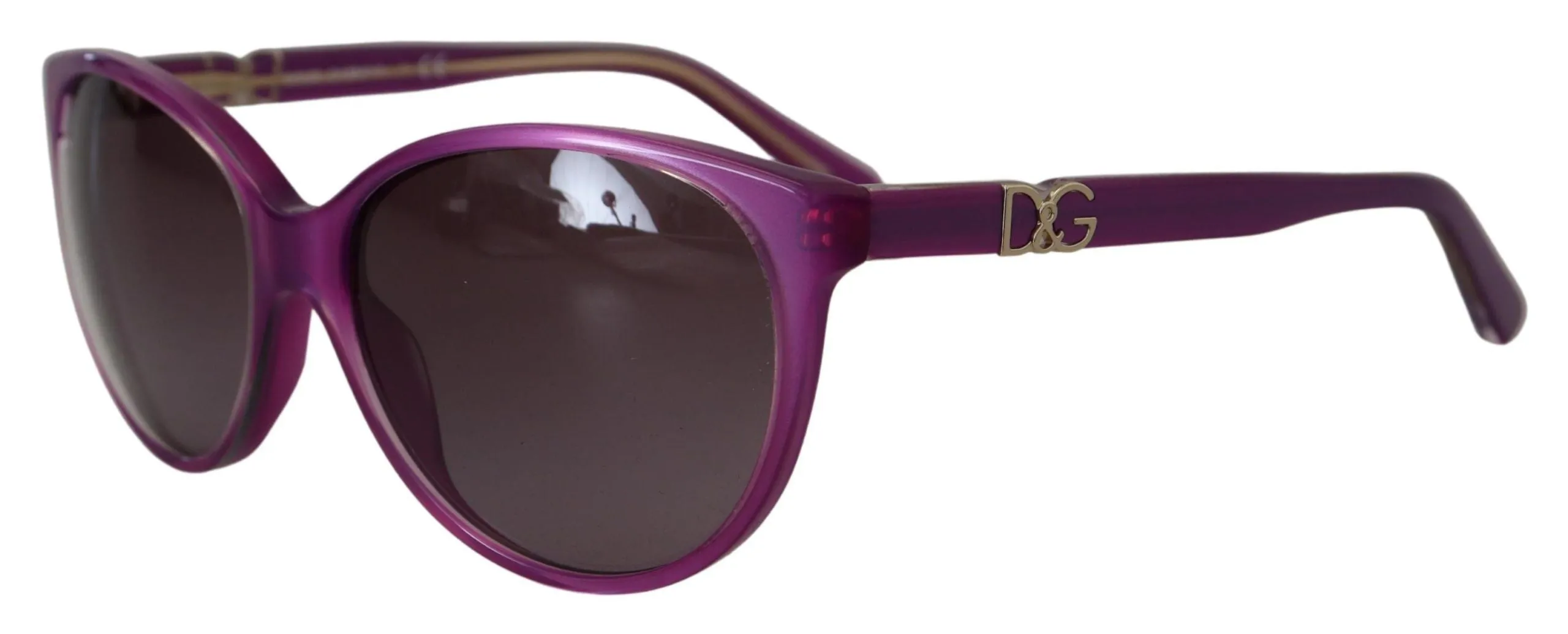 Chic Purple Acetate Round Sunglasses sold by Louxly product image thumbnail 2