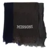 Elegant Multicolor Wool Scarf with Signature Embroidery sold by Louxly