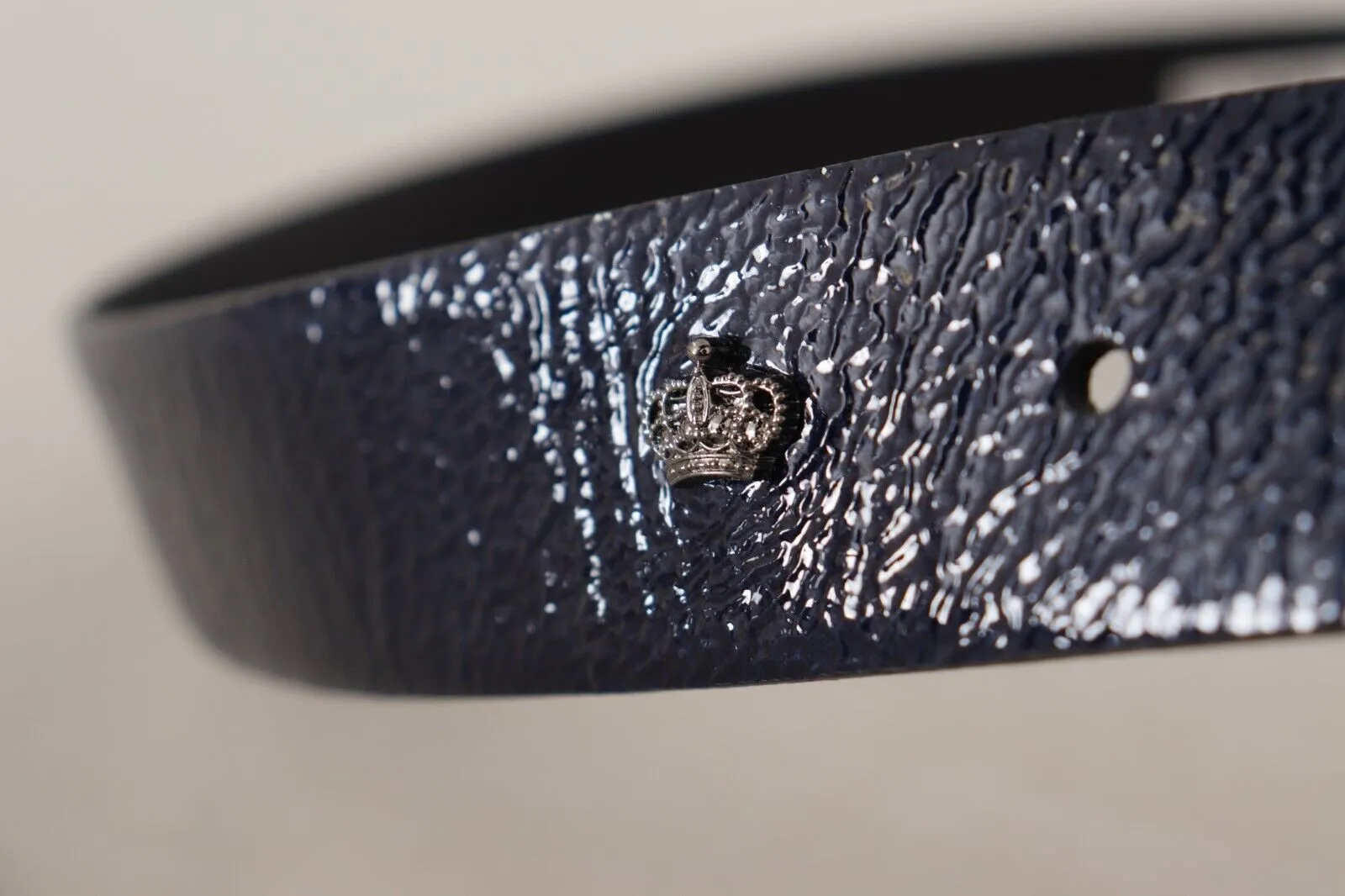 Elegant Blue Leather Belt with Silver Buckle sold by Louxly product image thumbnail 5