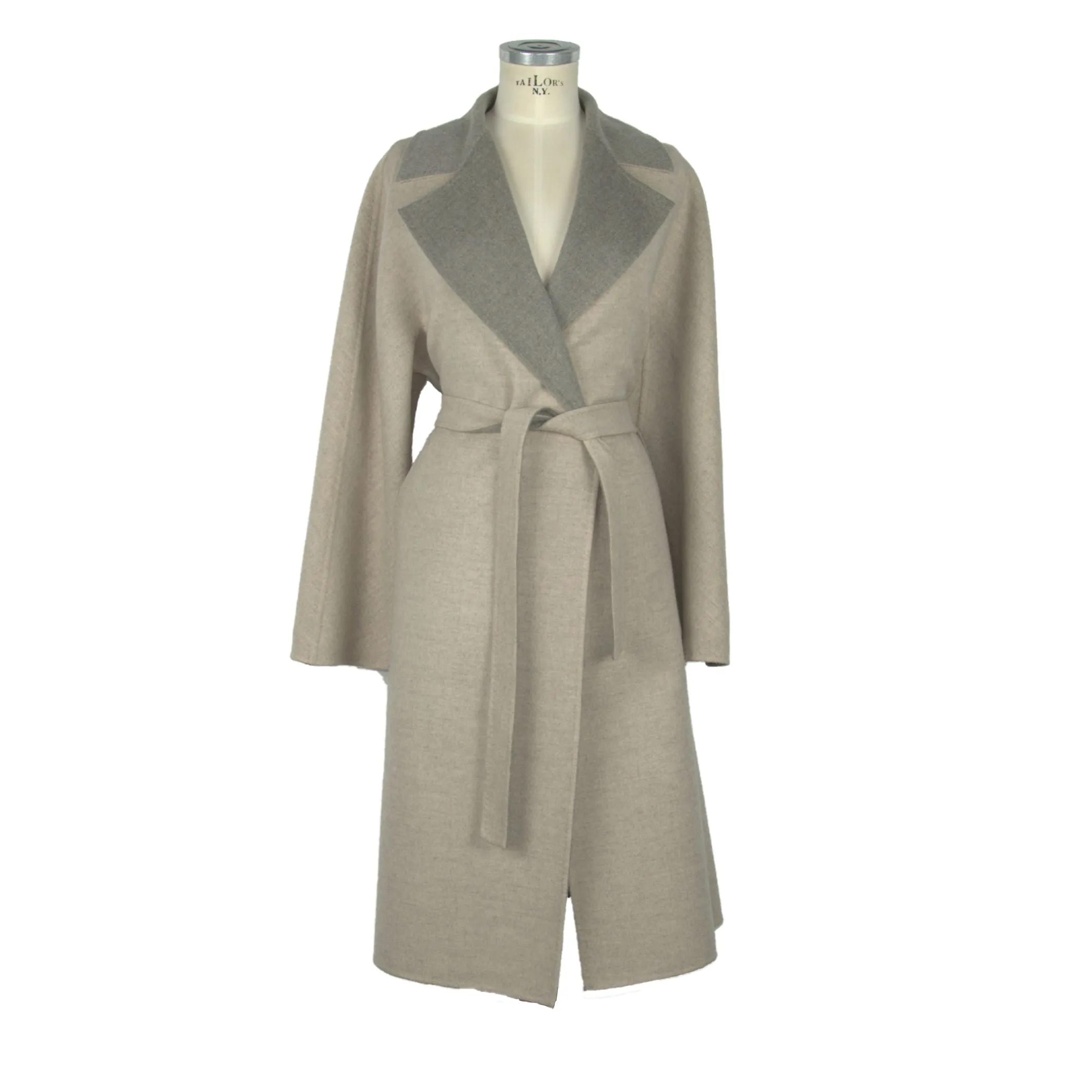 Elegant Italian Virgin Wool Coat sold by Louxly