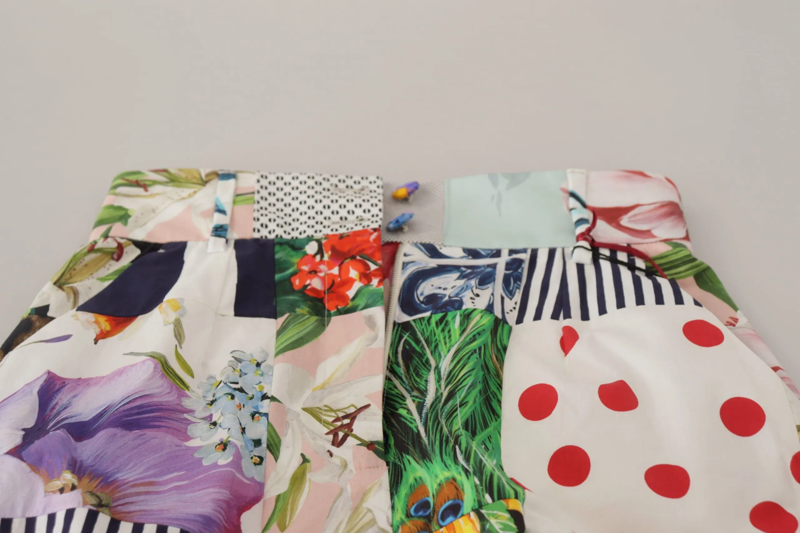 Patchwork High Waist Designer Shorts sold by Louxly product image thumbnail 4