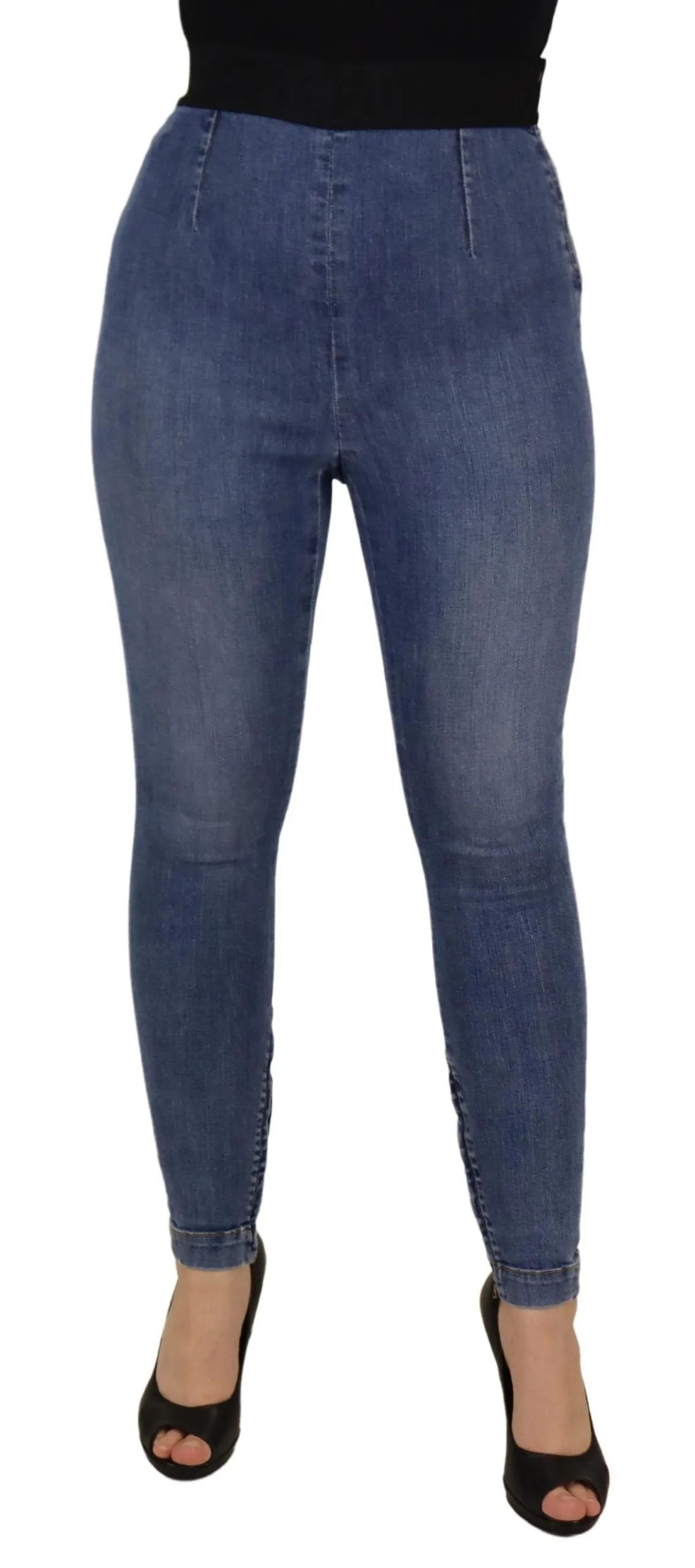 Blue High Waist Stretchable Skinny Pants Jeans sold by Louxly