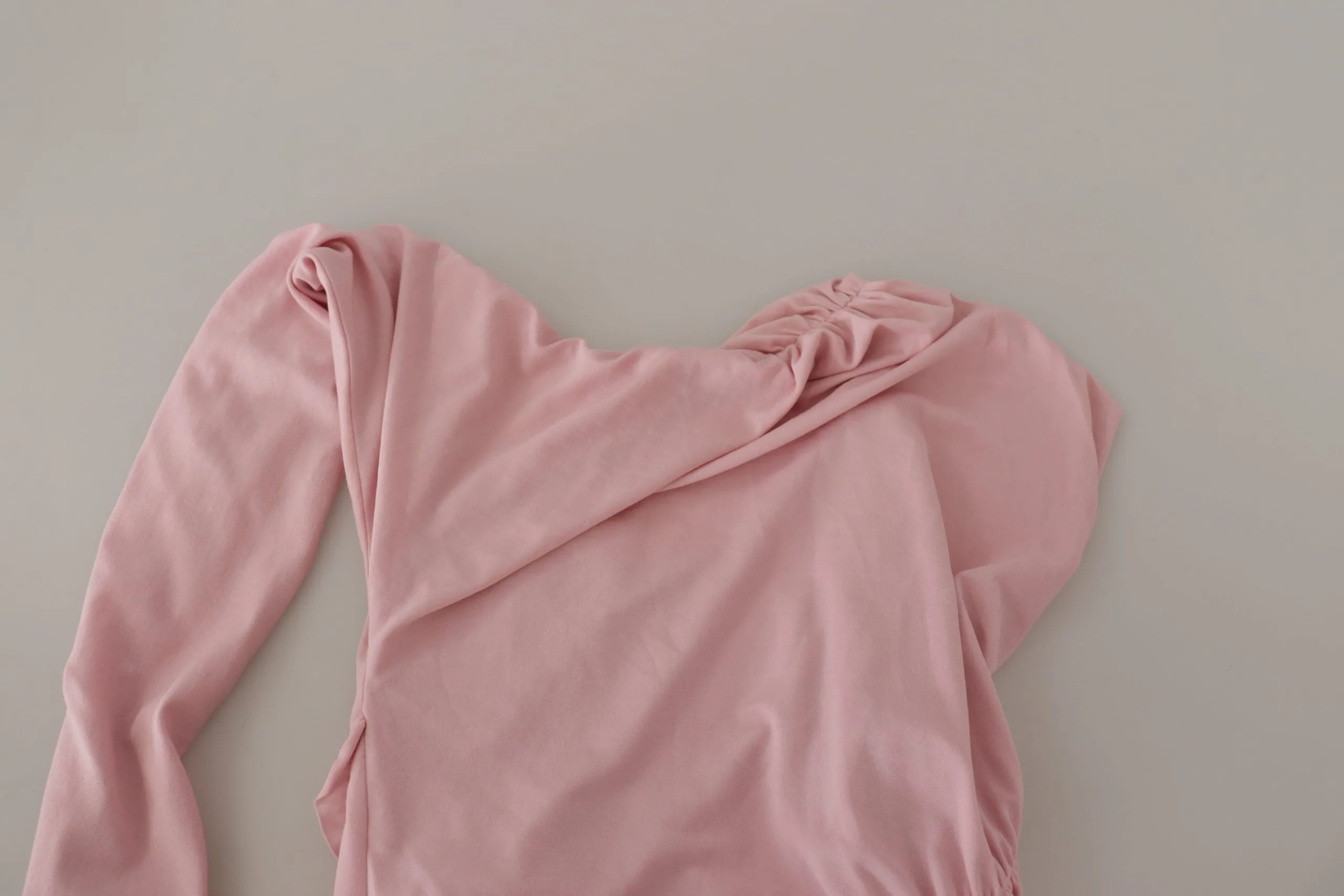 Elegant Pink One Shoulder Bodycon Dress sold by Louxly product image thumbnail 5