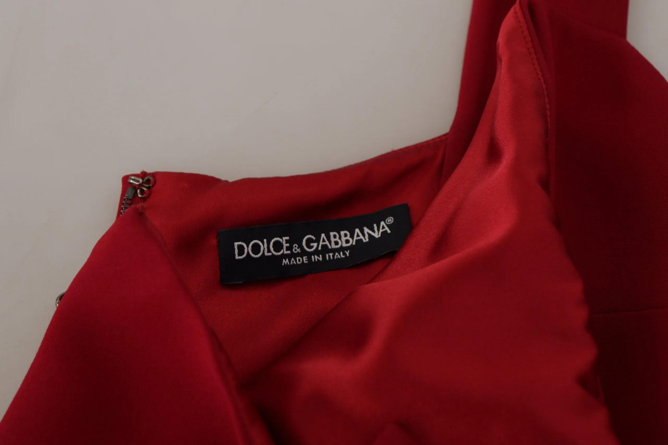 Elegant Red Square Neck Midi Dress sold by Louxly product image thumbnail 5