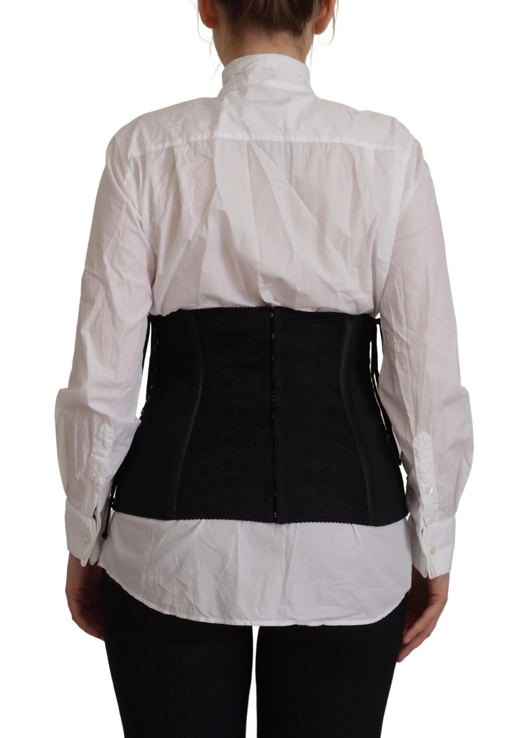 Elegant Black Corset Waist Strap Top sold by Louxly product image thumbnail 3