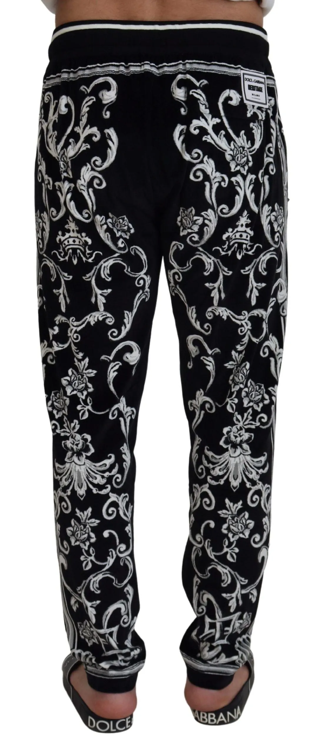 Baroque Patterned Casual Sweatpants sold by Louxly product image thumbnail 3