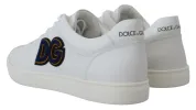 Elegant White Leather Men's Sneakers sold by Louxly