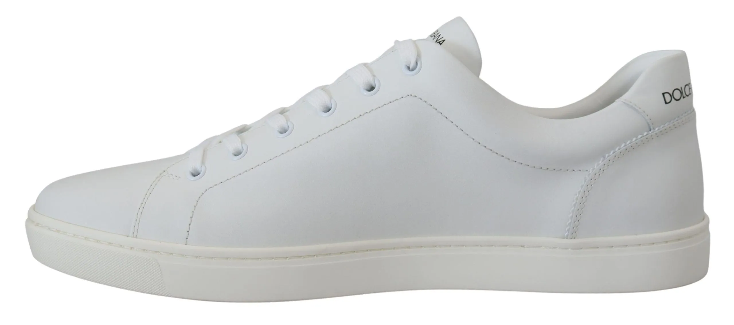Elegant White Leather Men's Sneakers sold by Louxly product image thumbnail 4
