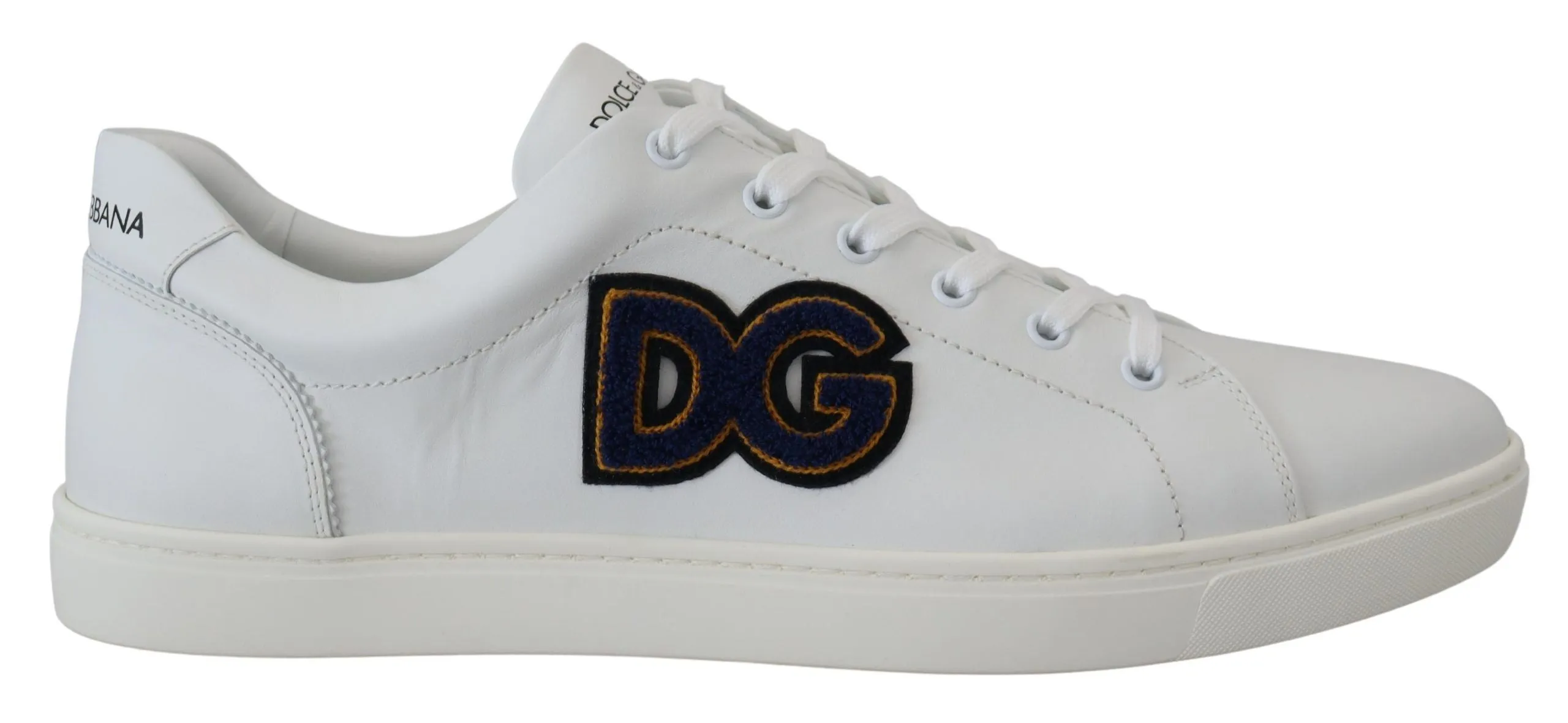 Elegant White Leather Men's Sneakers sold by Louxly