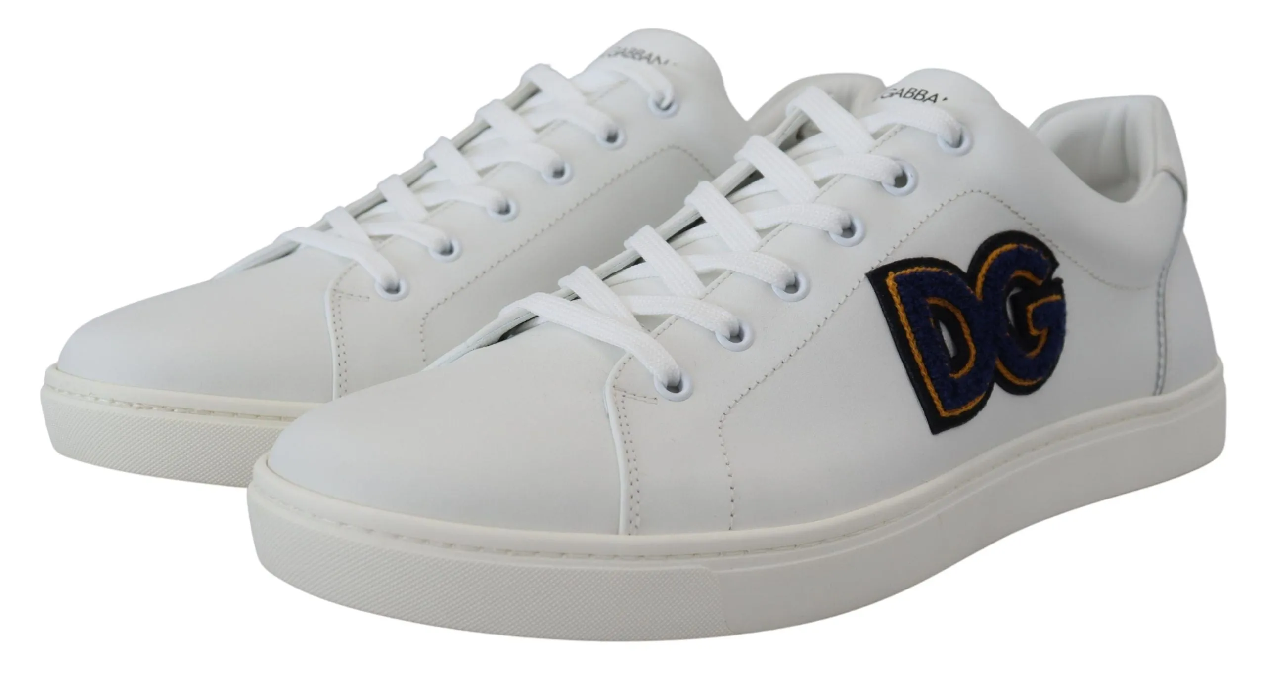 Elegant White Leather Men's Sneakers sold by Louxly product image thumbnail 2