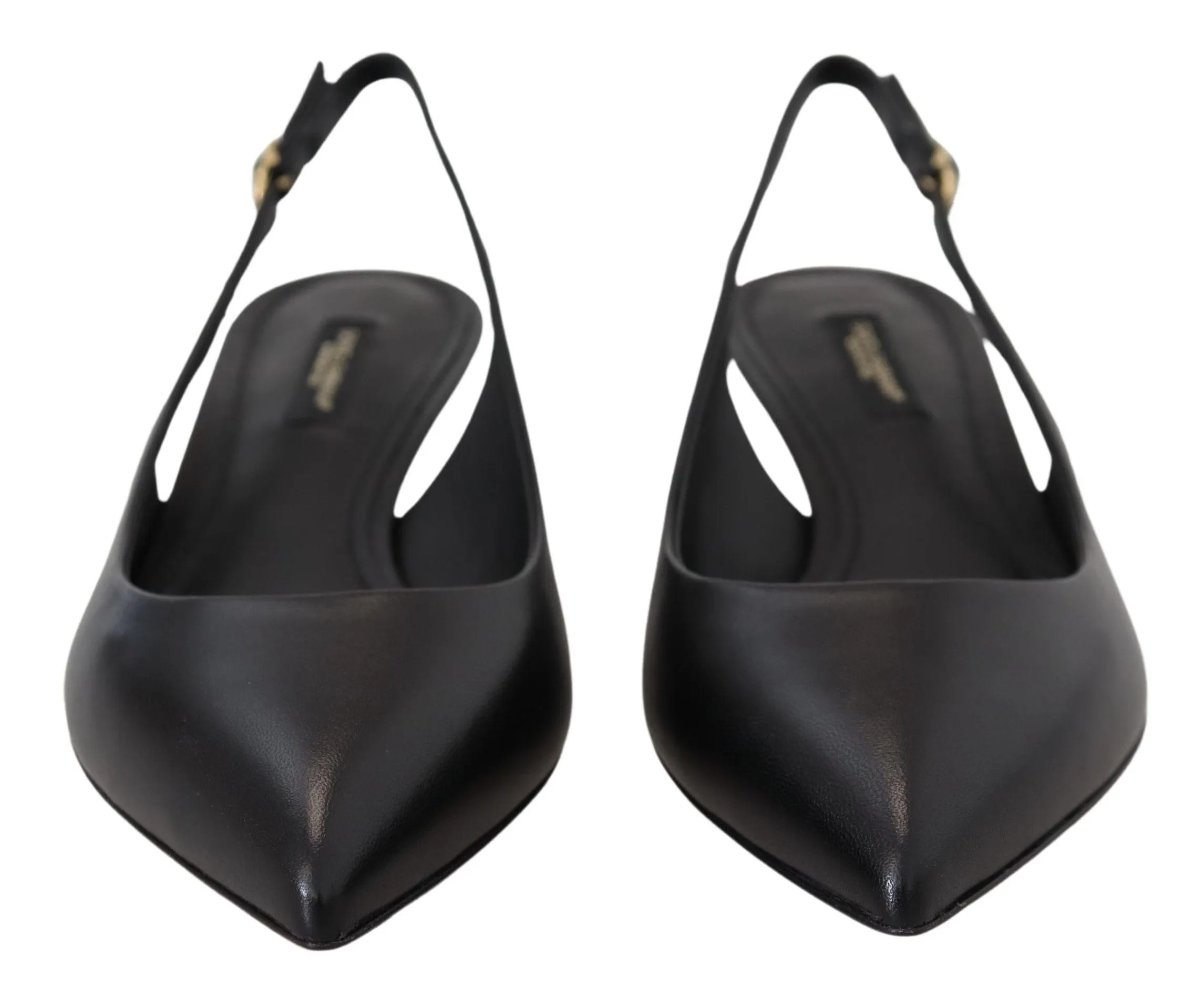 Elegant Black Leather Slingback Pumps sold by Louxly product image thumbnail 4
