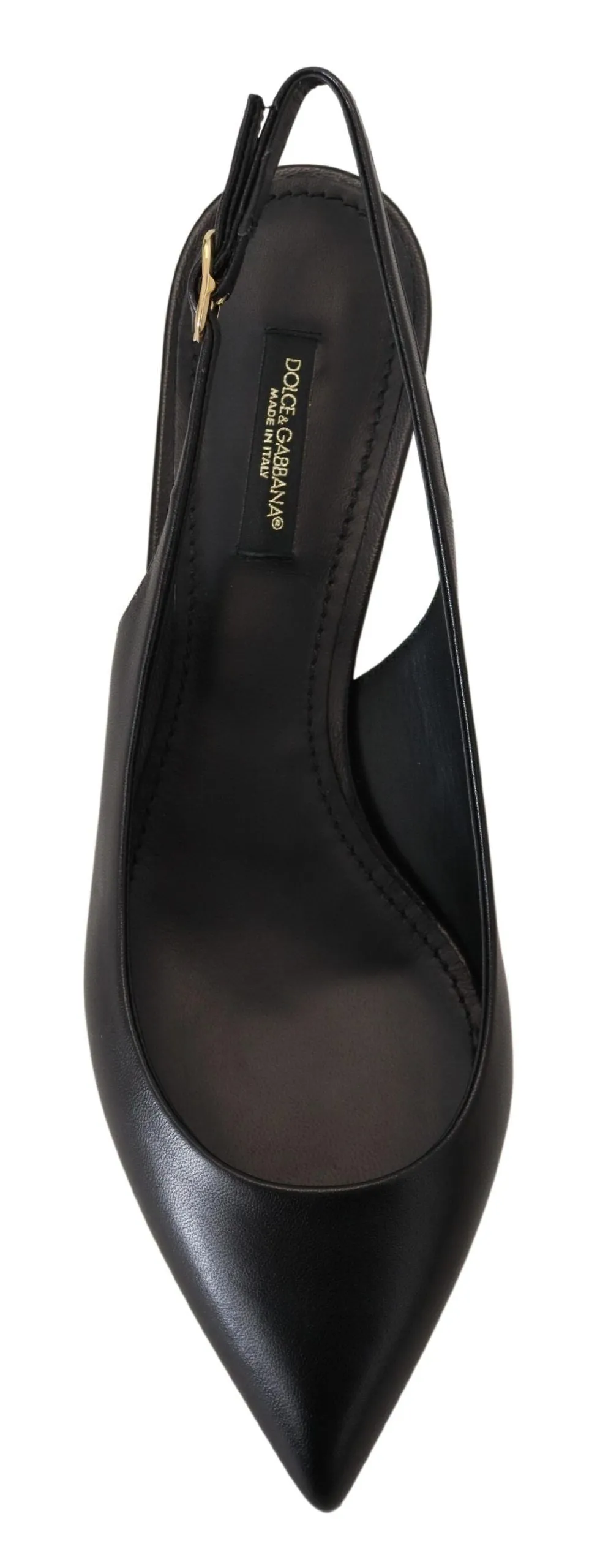 Elegant Black Leather Slingback Pumps sold by Louxly product image thumbnail 3