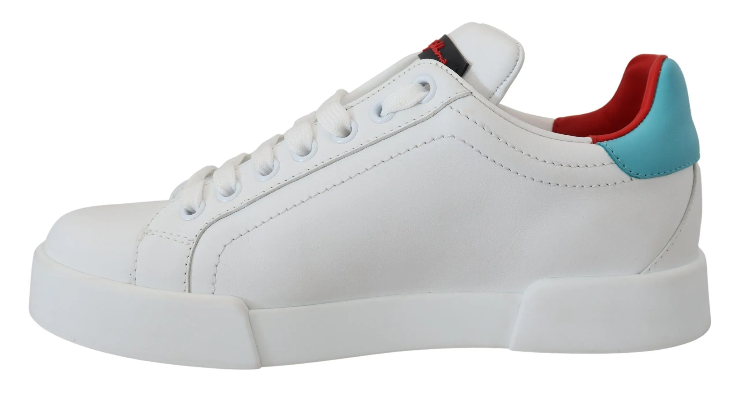 Elegant White Portofino Leather Sneakers sold by Louxly product image thumbnail 4