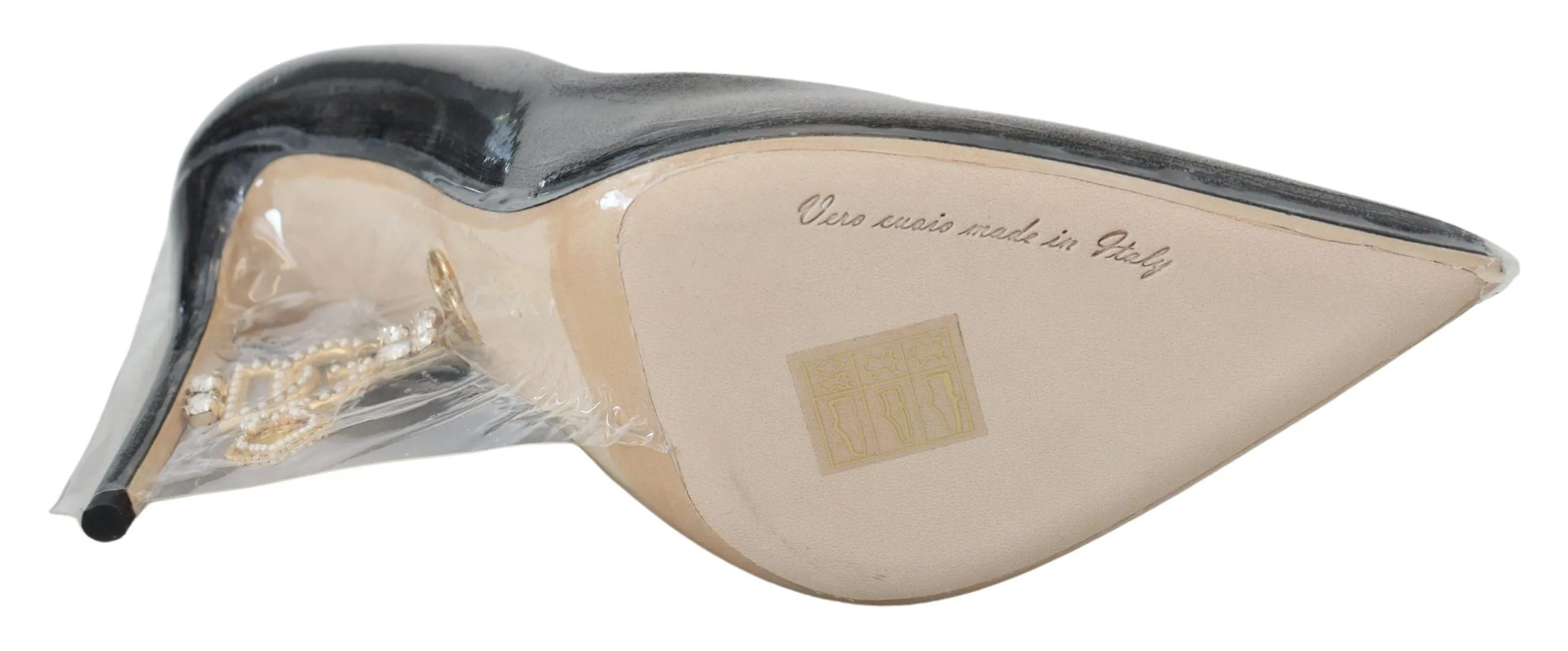 Elegant Black Gold Detail Heels Pumps sold by Louxly product image thumbnail 5