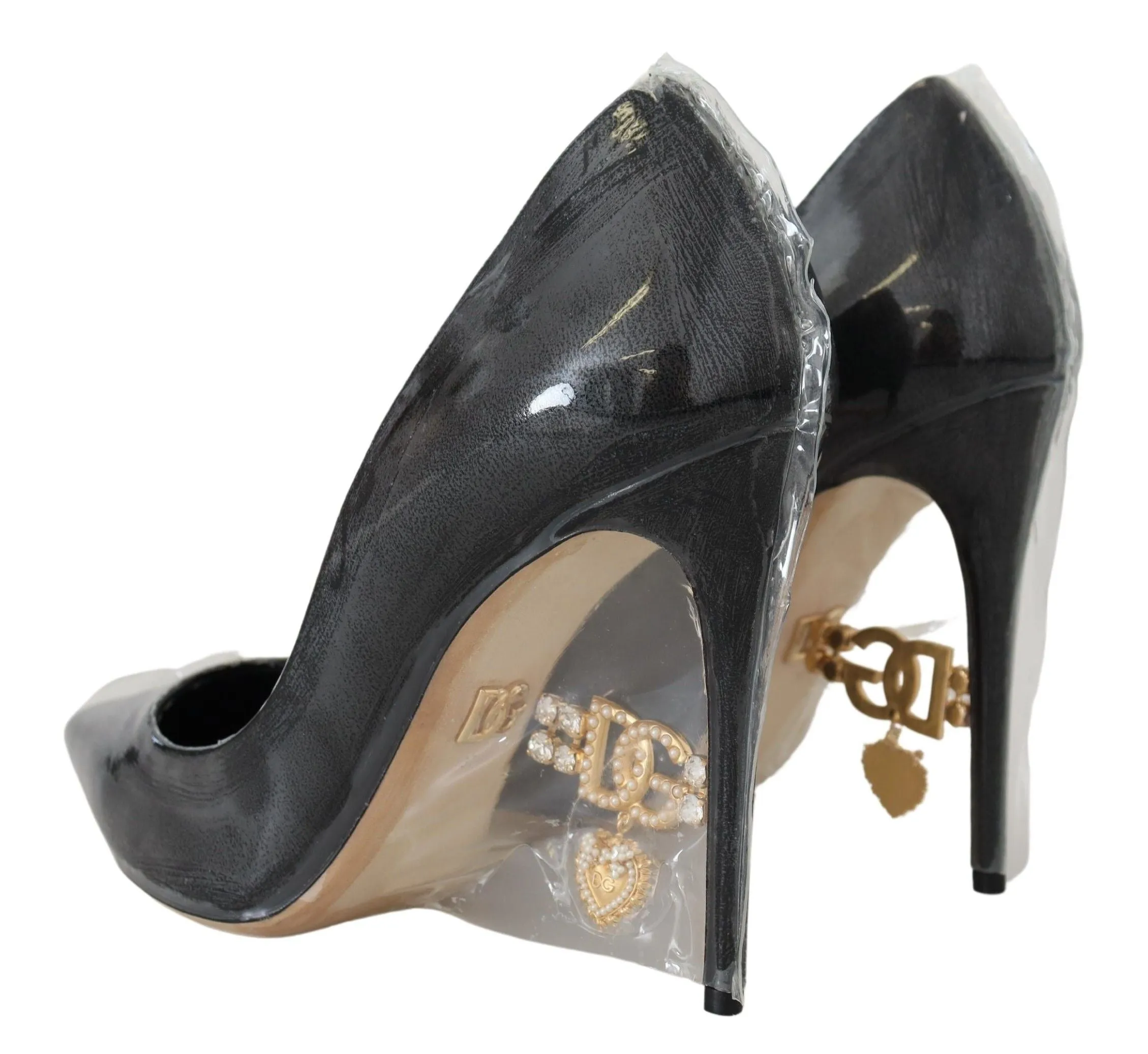 Elegant Black Gold Detail Heels Pumps sold by Louxly product image thumbnail 3