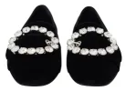 Chic Velvet Crystal-Embellished Loafers sold by Louxly