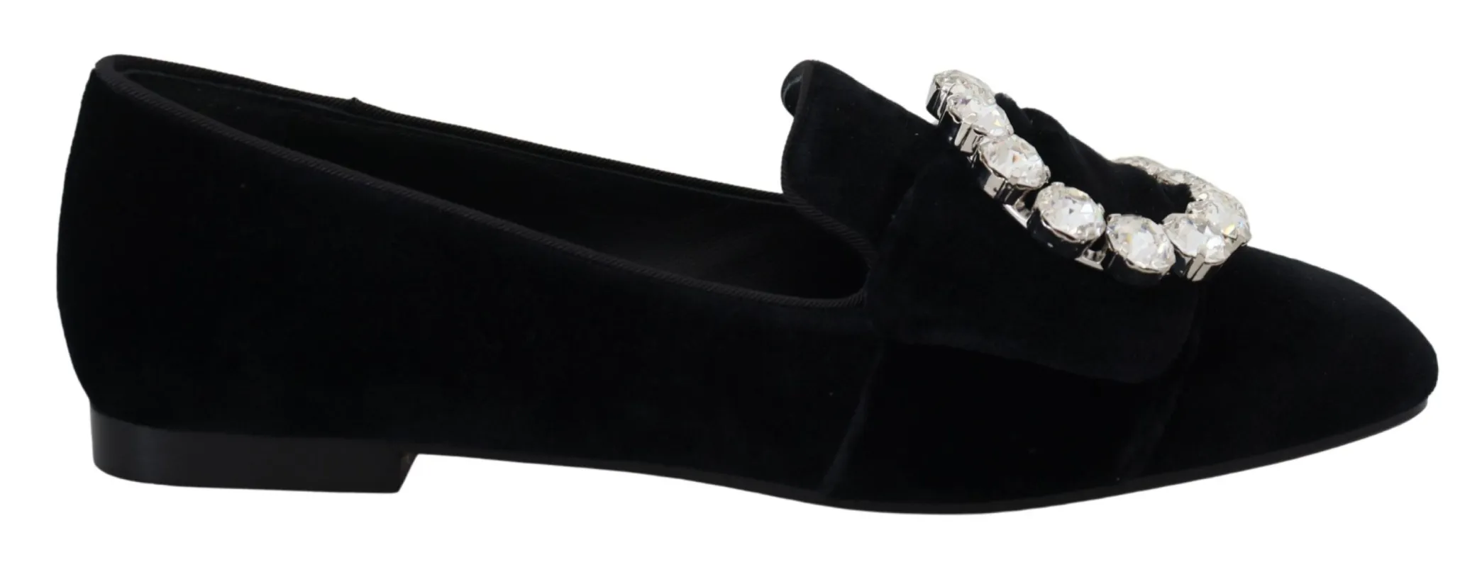 Chic Velvet Crystal-Embellished Loafers sold by Louxly