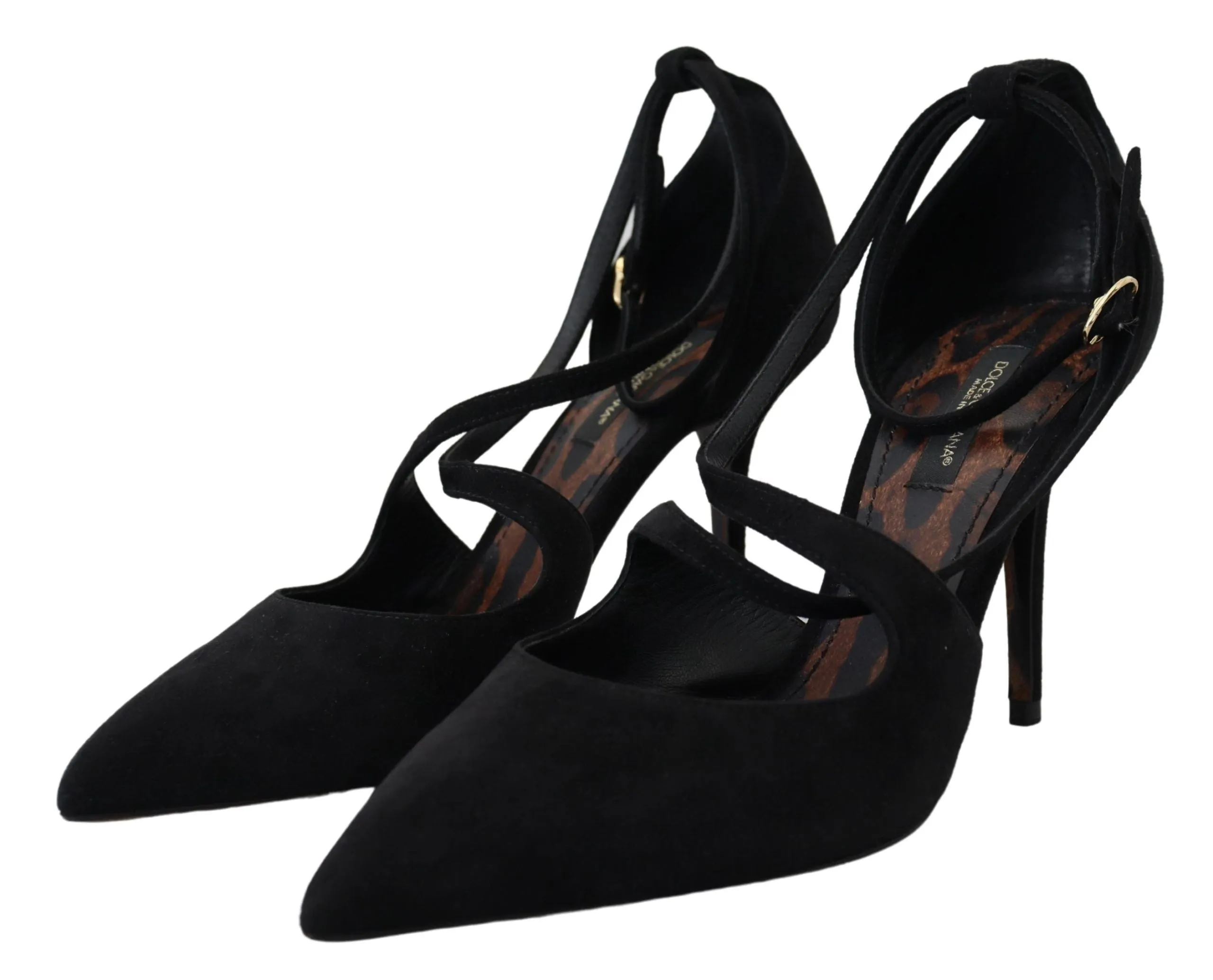 Elegant Ankle Strap Suede Heels sold by Louxly product image thumbnail 5
