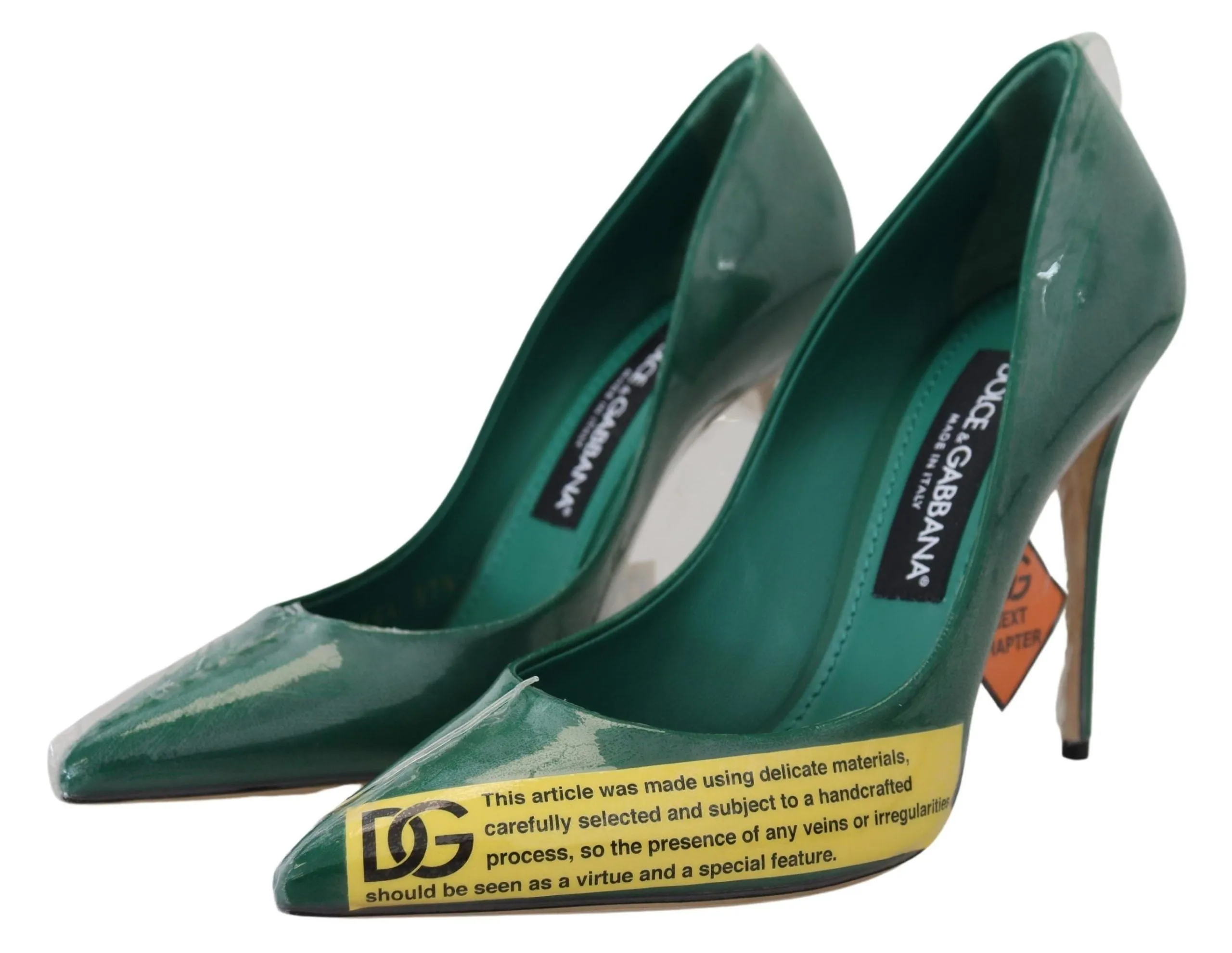 Emerald Elegance Leather Heels Pumps sold by Louxly product image thumbnail 5