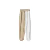Chic Beige Two-Tone Drawstring Sweatpants sold by Louxly