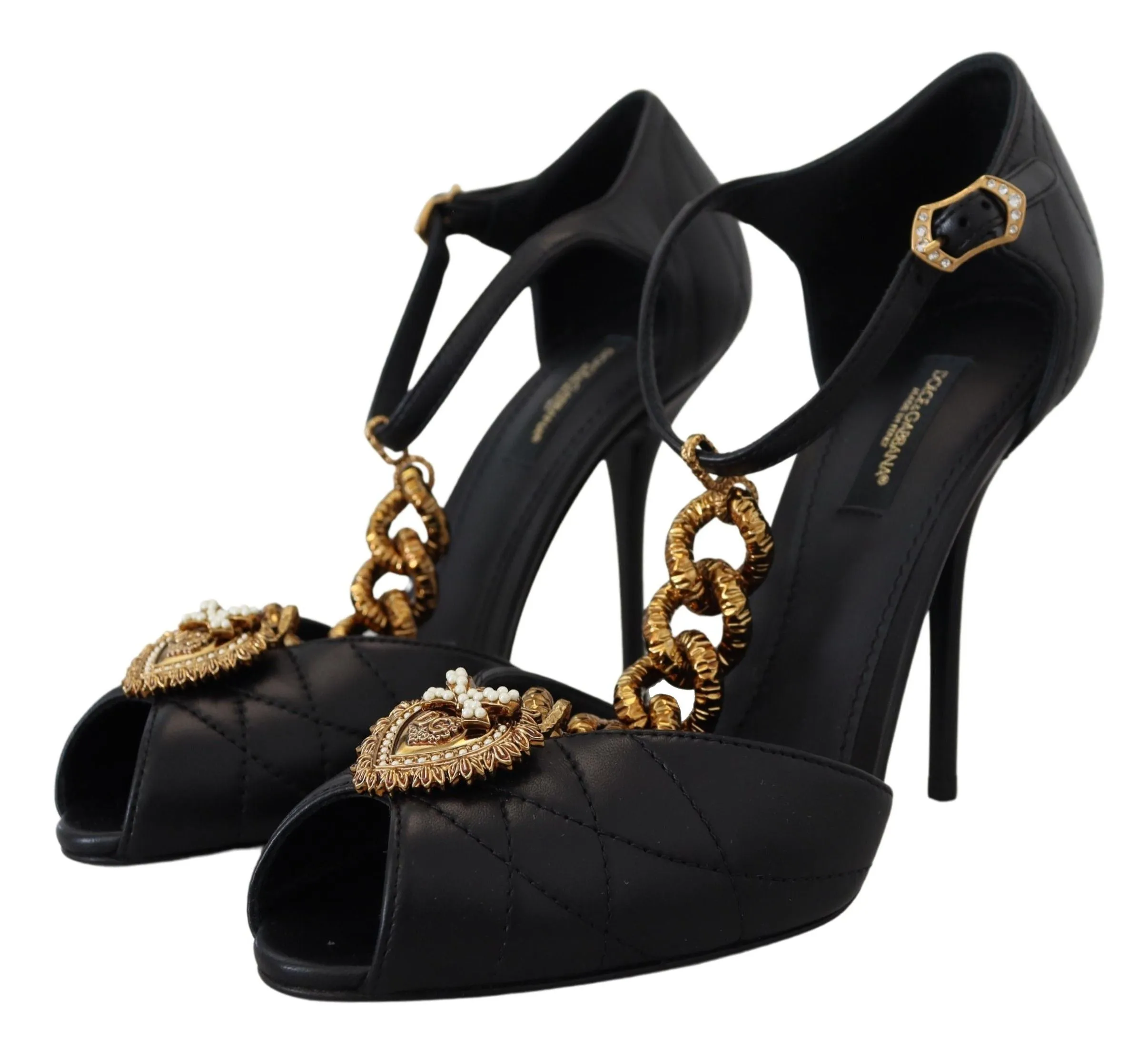 Elegant Gold-Embellished Leather Sandals sold by Louxly product image thumbnail 5