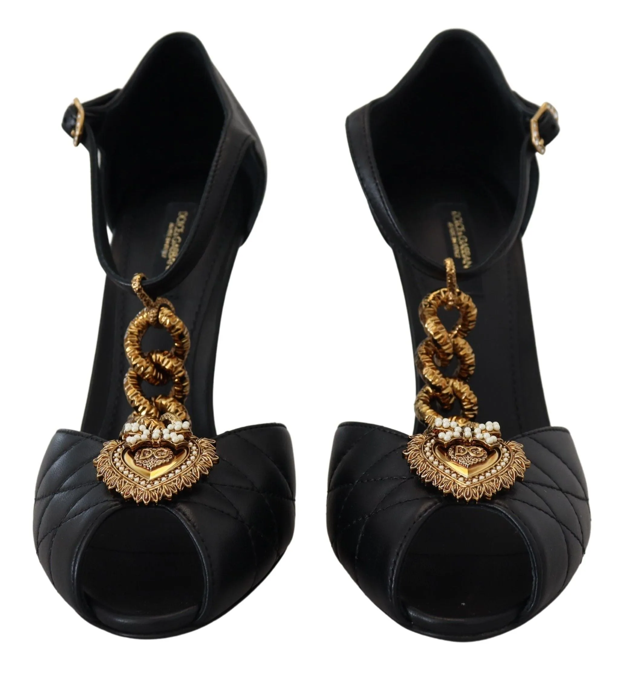 Elegant Gold-Embellished Leather Sandals sold by Louxly product image thumbnail 4