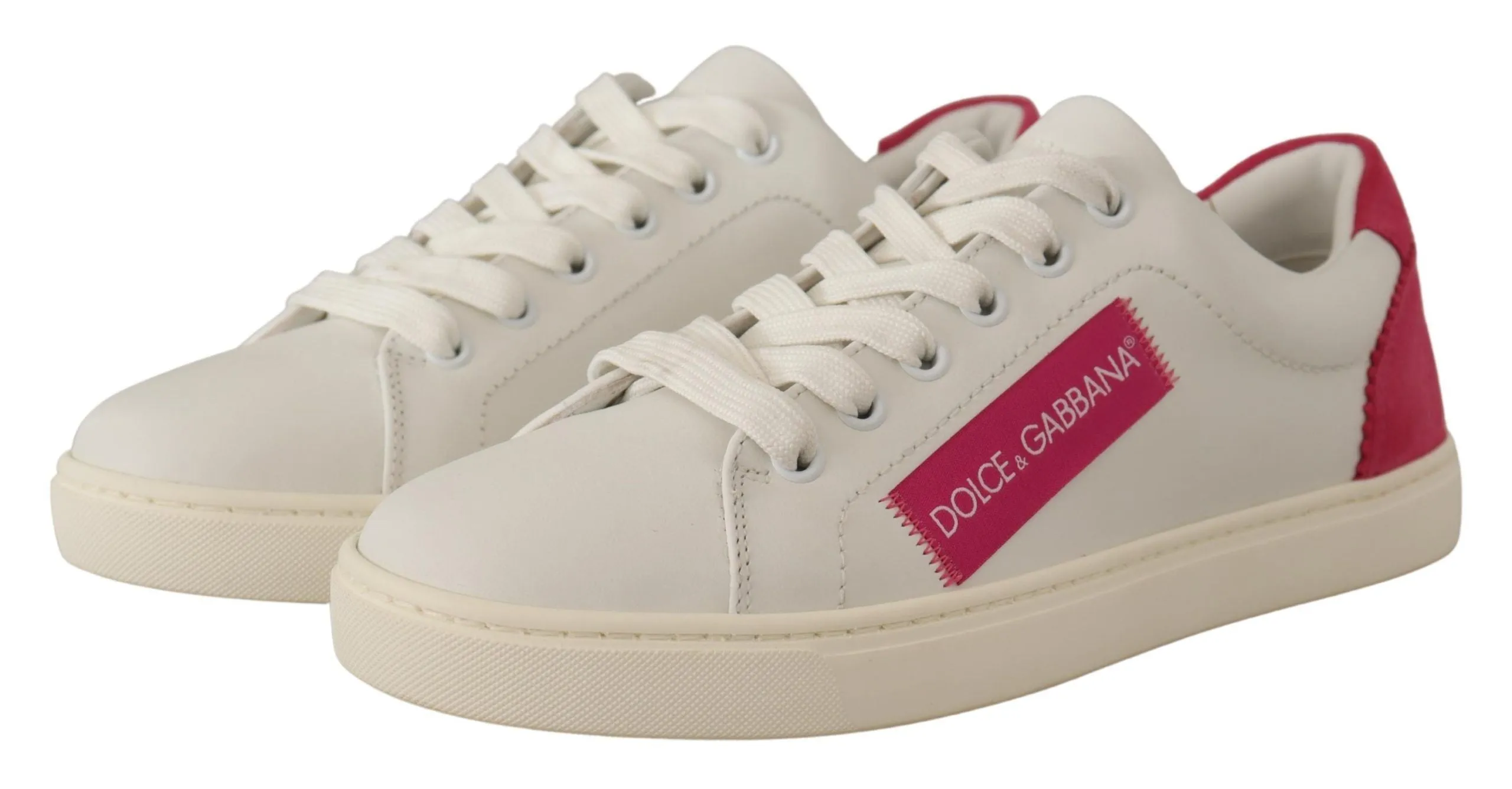 Elegant White Leather Low-Top Sneakers sold by Louxly product image thumbnail 2