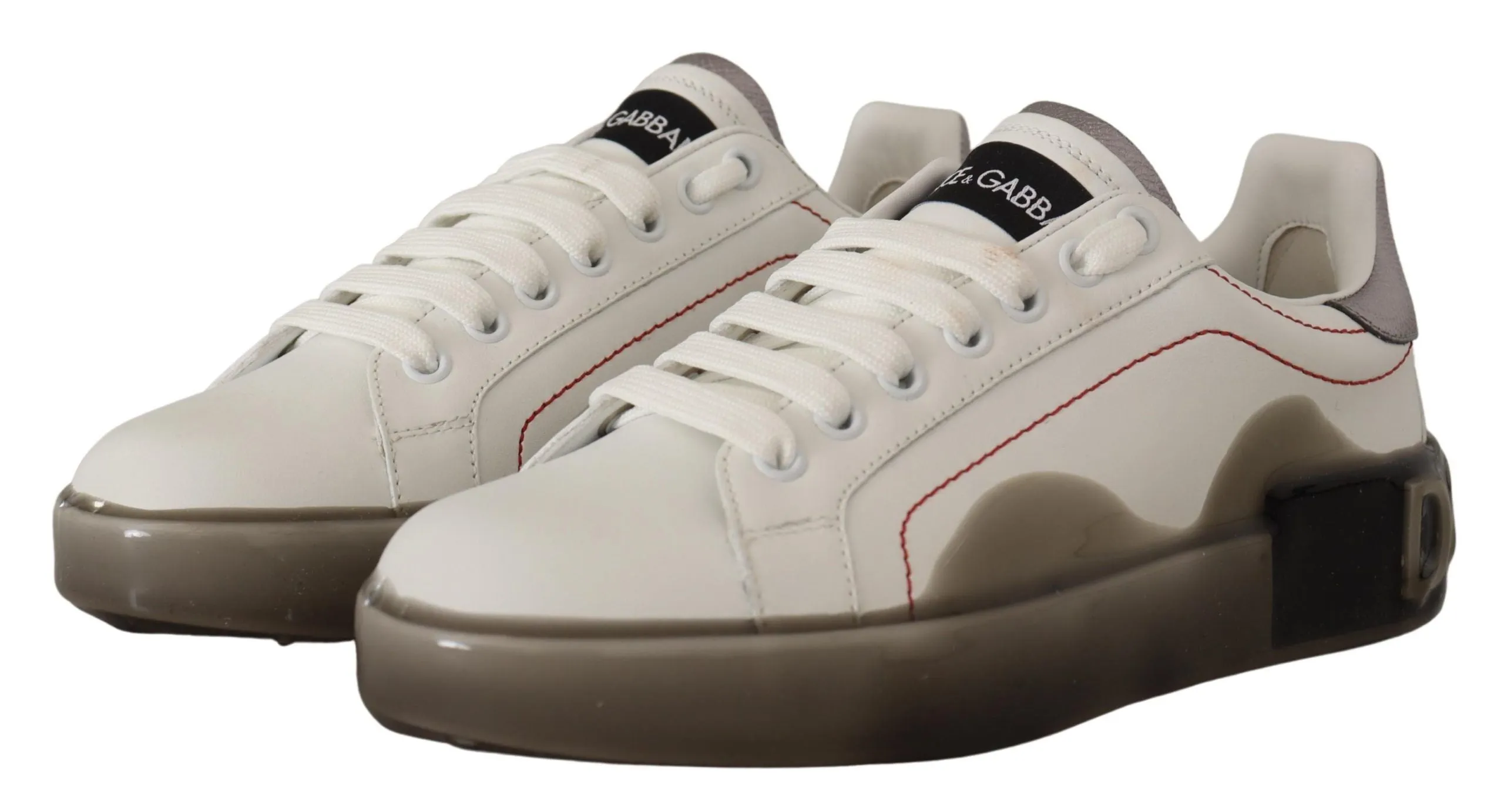 Elegant White Leather Sneakers sold by Louxly product image thumbnail 2