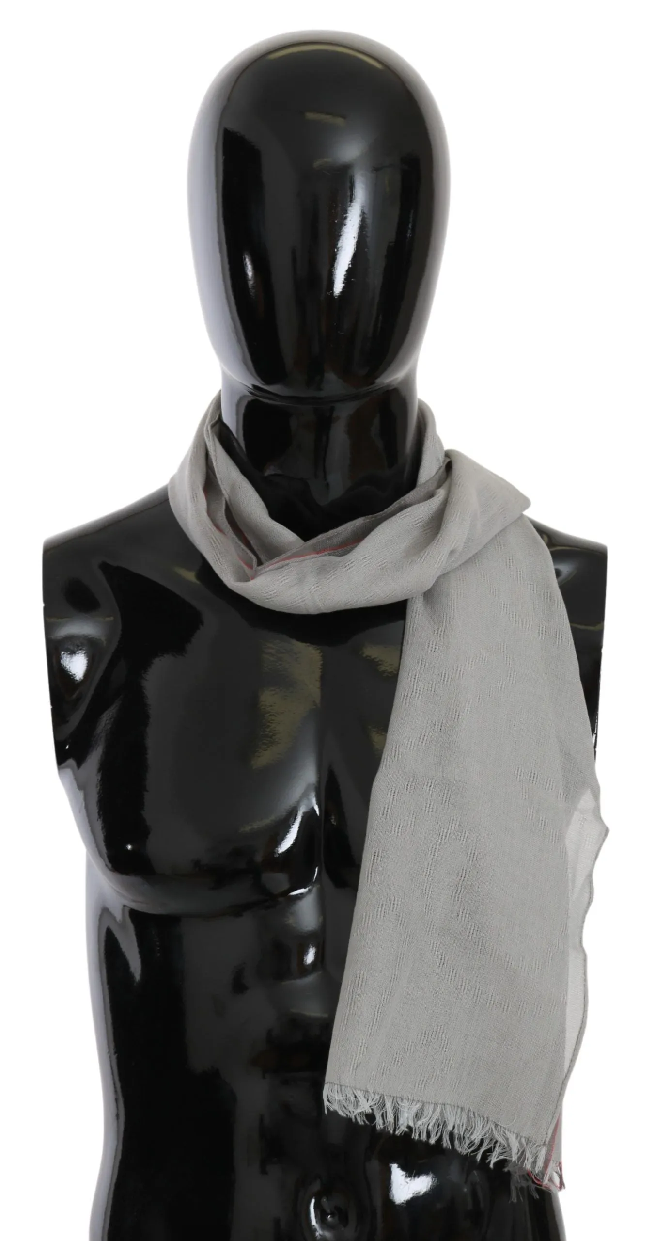 Elegant Gray Cotton Men's Scarf sold by Louxly