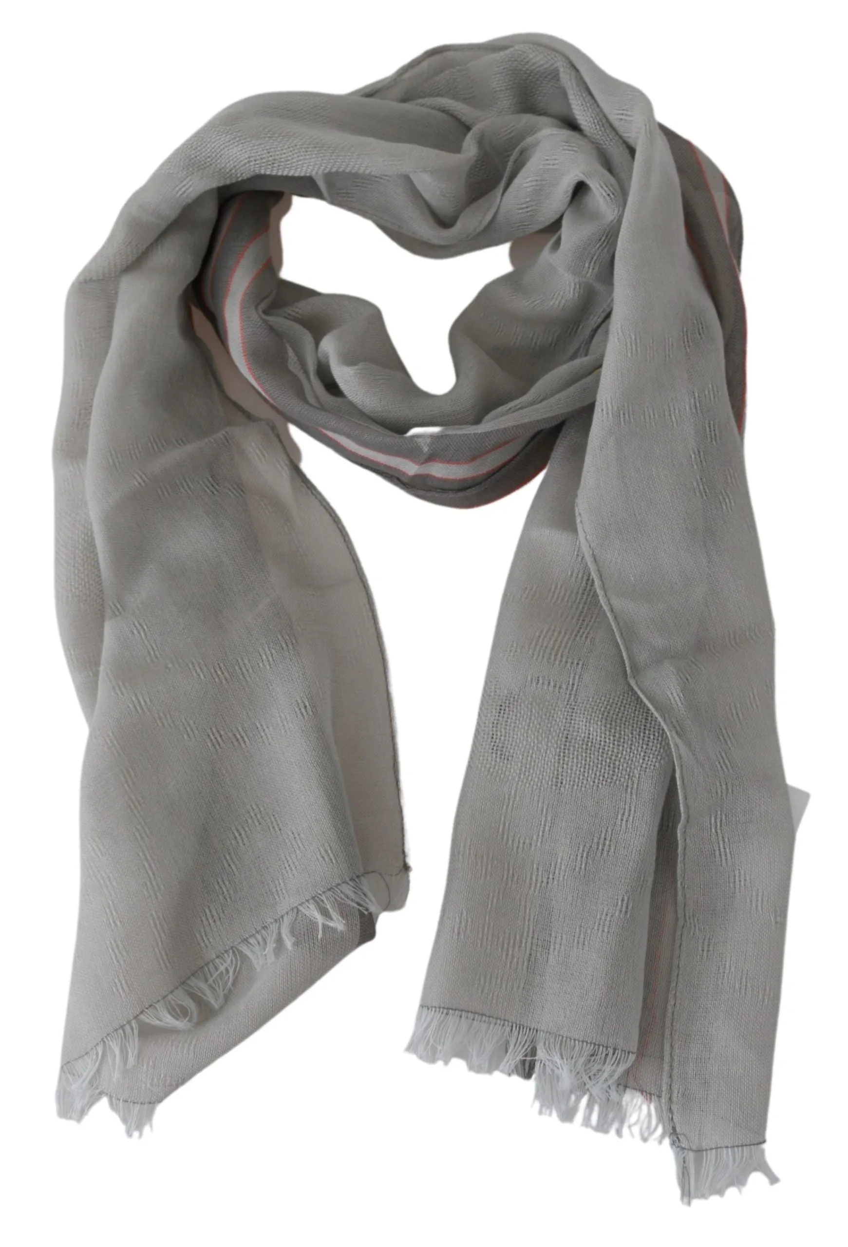 Elegant Gray Cotton Men's Scarf sold by Louxly product image thumbnail 5