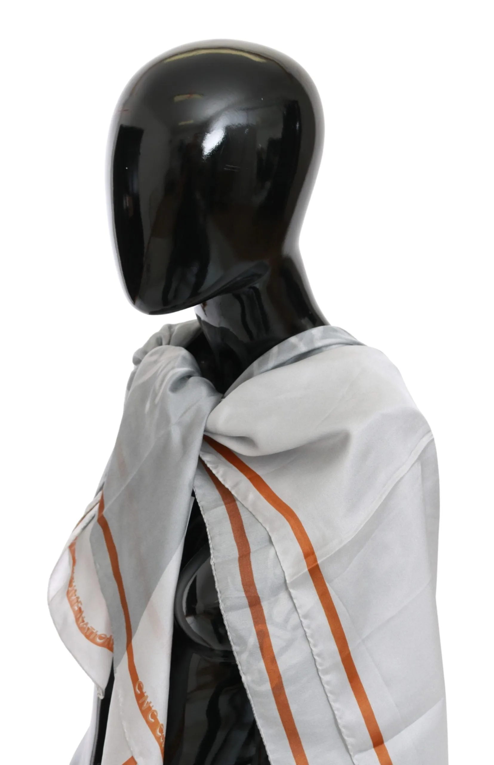 Elegant Silk Floral Scarf sold by Louxly product image thumbnail 2