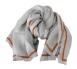 Elegant Floral Printed Silk Scarf sold by Louxly