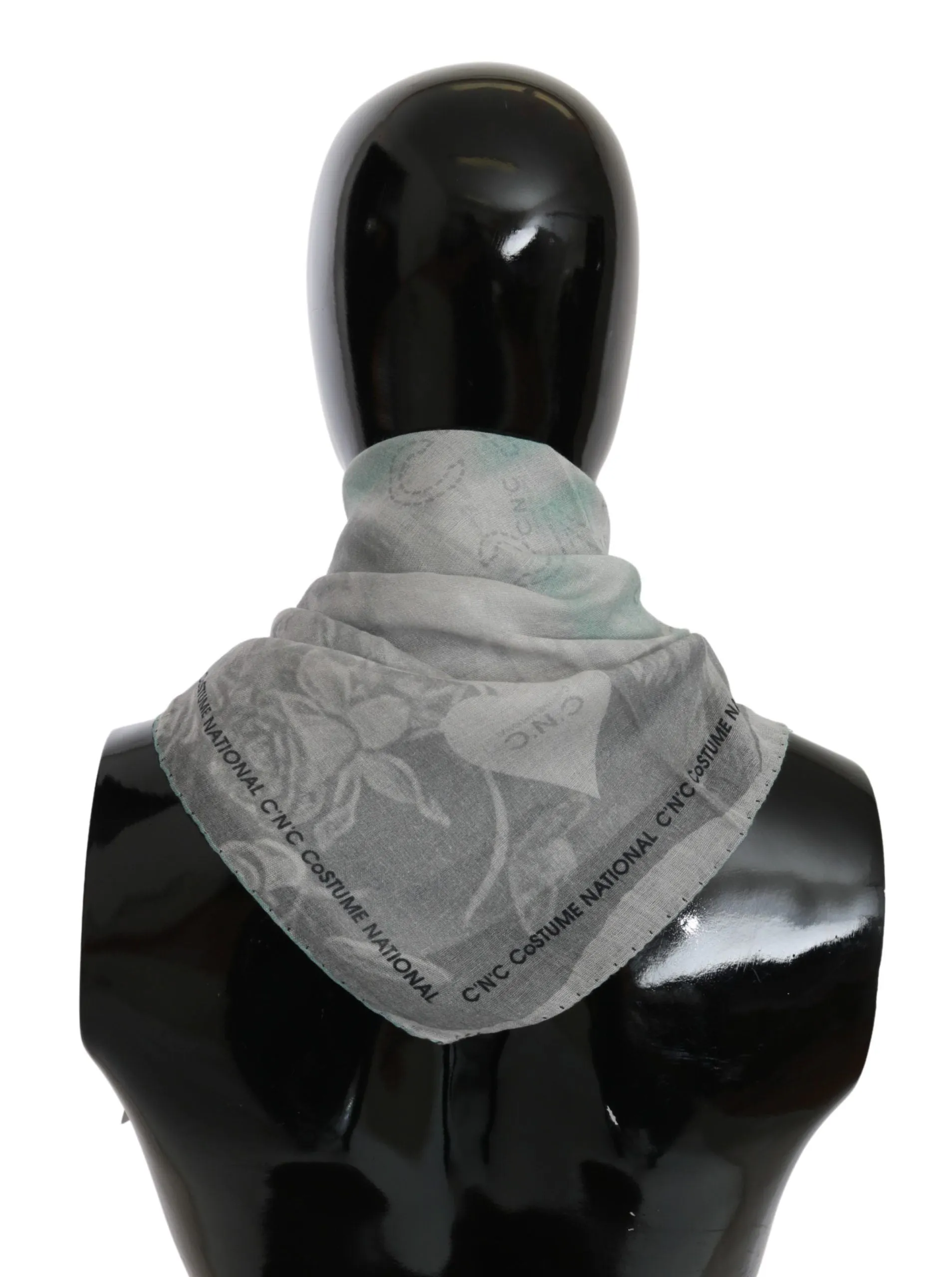 Elegant Gray Silk Scarf for Women sold by Louxly product image thumbnail 2
