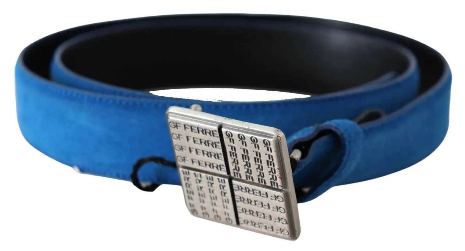 Elegant Royal Blue Leather Belt sold by Louxly